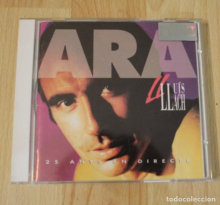 CDs de m&uacute;sica: CD LLUIS LLACH ARA 25 ANYS EN DIRECTE DOBLE CD - Foto 1