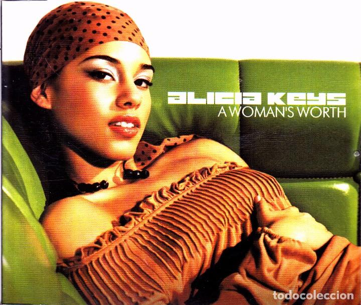 CDs de m&uacute;sica: ALICIA KEYS - A WOMANS WORTH CD SINGLE 4 TEMAS 2002 - Foto 1
