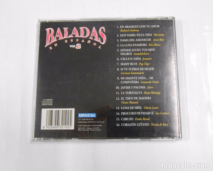 CDs de m&uacute;sica: BALADAS EN ESPA&Ntilde;OL. VOL. VOLUMEN 2. TDKCD4 - Foto 2