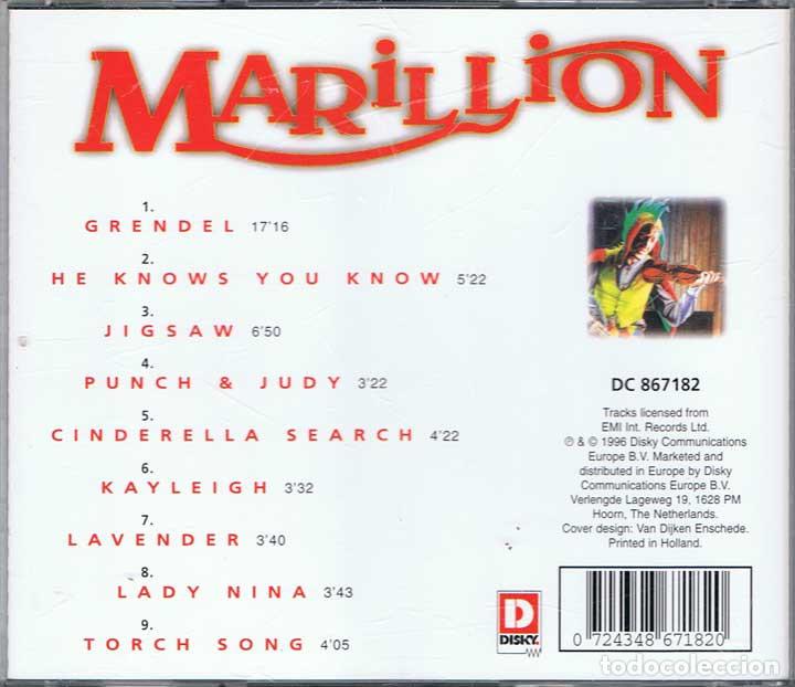 CDs de m&uacute;sica: Marillion - Kayleigh - Foto 2