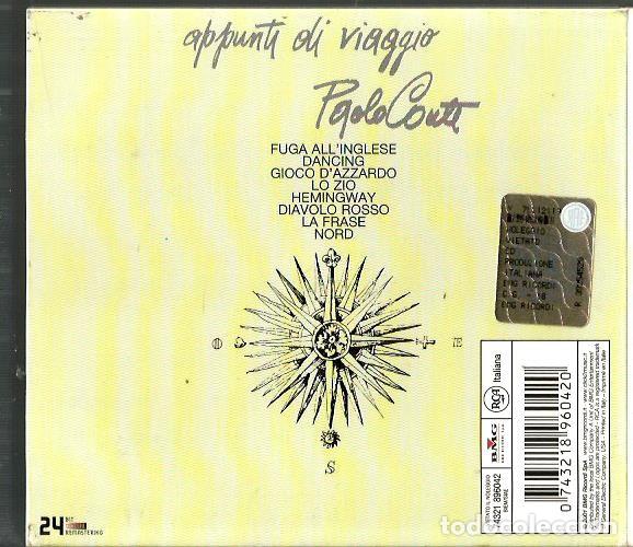 CDs de m&uacute;sica: CD PAOLO CONTE : APPUNTI DI VIAGGIO ( DIGIPACK ) - Foto 2