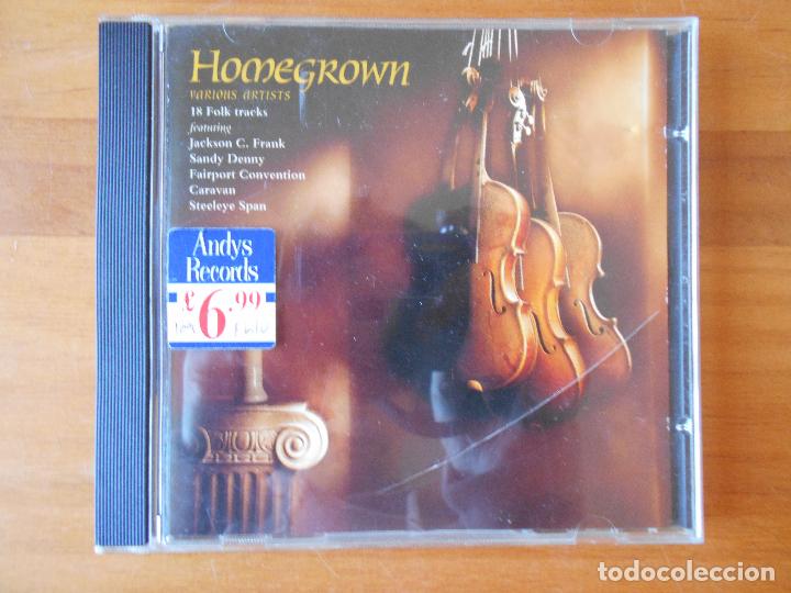 CDs de m&uacute;sica: CD HOMEGROWN - VARIOUS ARTISTS - 18 FOLK TRACKS (R8) - Foto 1