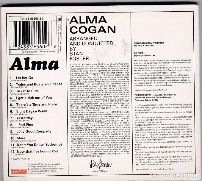 CDs de m&uacute;sica: Alma Cogan - Alma - CD Digipack - Foto 2