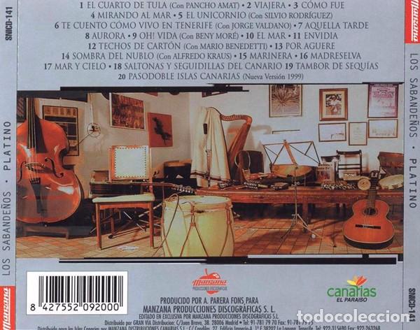 CDs de m&uacute;sica: Los Sabande&ntilde;os - Platino - CD Precintado - Foto 2