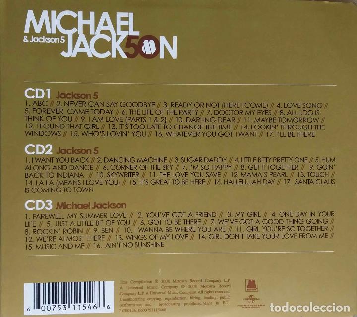 CDs de m&uacute;sica: MICHAEL JACKSON & JACKSON 5. 50. TRIPLE CD DIGIPACK, 3 DISCOS CDs - Foto 2
