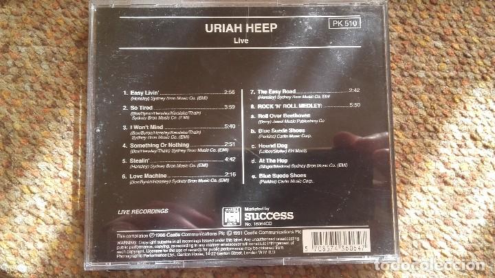 CDs de m&uacute;sica: Uriah heep , live , CD - Foto 2