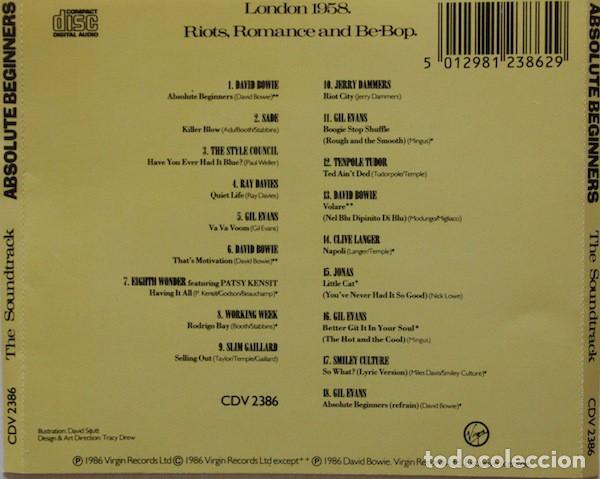 CDs de m&uacute;sica: Absolute Beginners - Original Motion Picture Soundtrack - CD - Foto 2