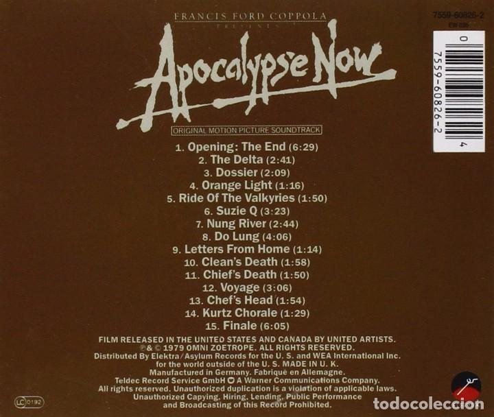 CDs de m&uacute;sica: Apocalypse Now - CD. - Foto 2
