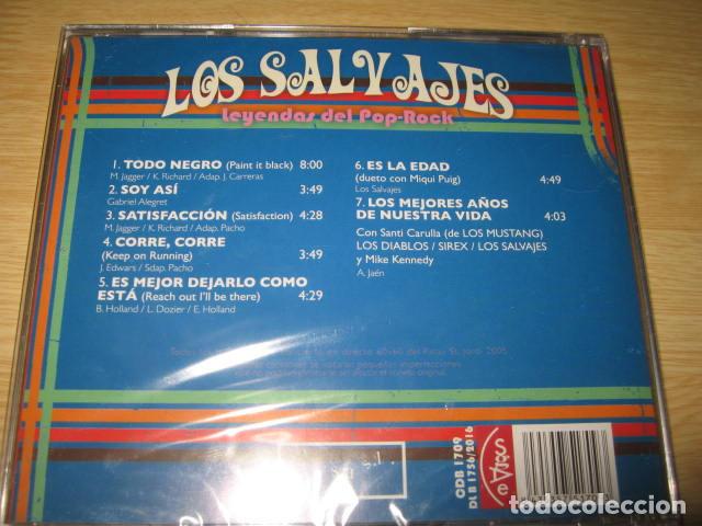 CDs de m&uacute;sica: CD LOS SALVAJES LEYENDAS DEL POP PRECINTADO - Foto 2