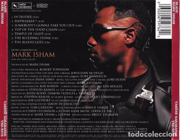 CDs de m&uacute;sica: Blade - Mark Isham - Foto 2