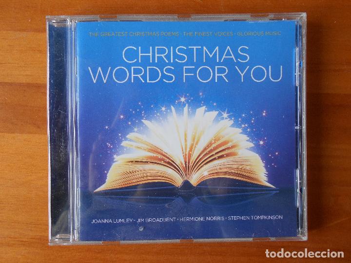 CDs de m&uacute;sica: CD CHRISTMAS WORDS FOR YOU (D9) - Foto 1