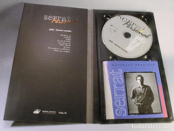 CDs de m&uacute;sica: Serrat Personal. Material sensible. 1989. Tapas, CD y libreto - Foto 1
