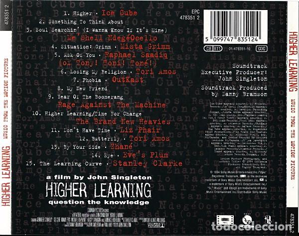 CDs de m&uacute;sica: Higher Learning (Music From The Motion Picture) - Foto 2