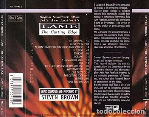 CDs de m&uacute;sica: Steven Brown - Lame - The Cutting Edge - Foto 2