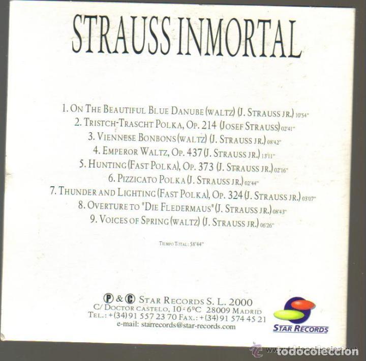 CDs de m&uacute;sica: CD - STRAUSS INMORTAL - SELECCION - Foto 2