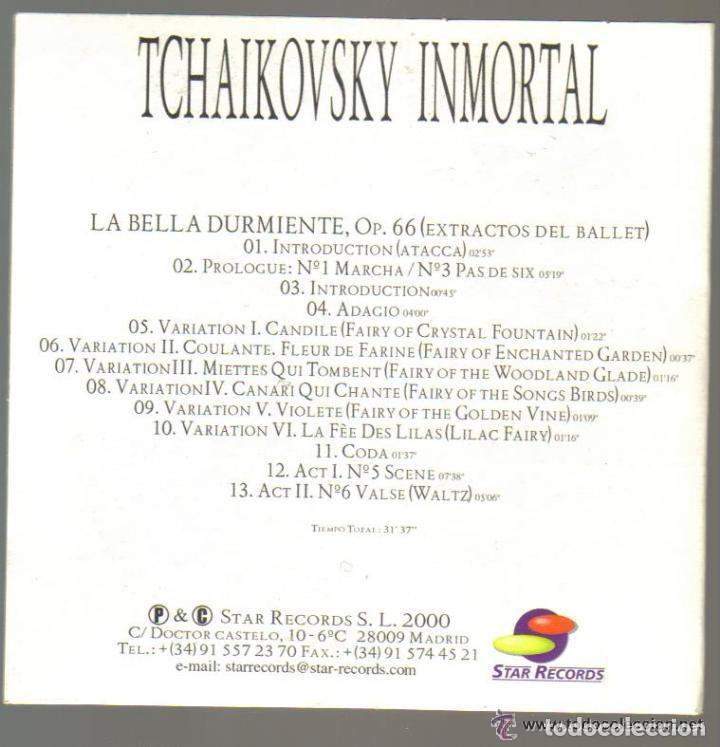 CDs de m&uacute;sica: CD - TCHAIKOVSKY INMORTAL - LA BELLA DURMIENTE (EXTRACTOS DEL BALLET) - Foto 2