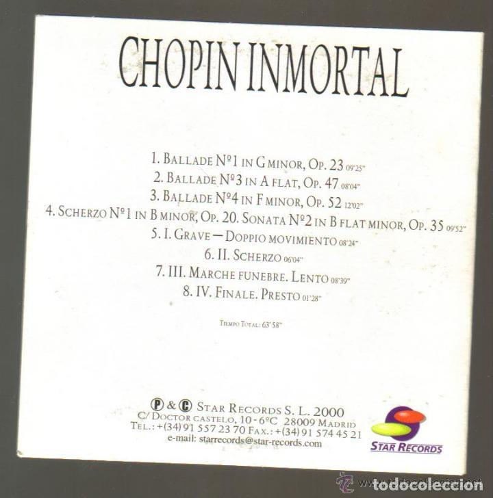 CDs de m&uacute;sica: CD - CHOPIN INMORTAL - SELECCION - Foto 2