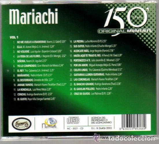 CDs de m&uacute;sica: CD - MARIACHI - 25 CANCIONES - Foto 2