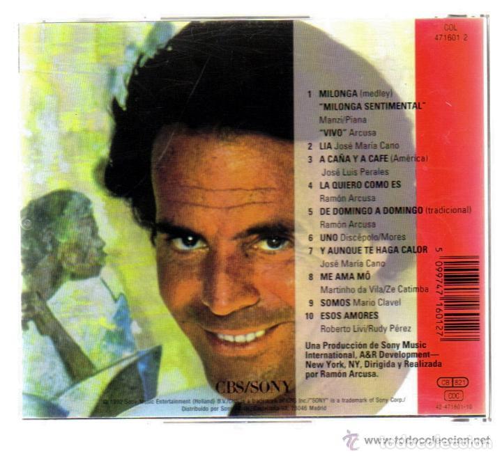 CDs de m&uacute;sica: CD - JULIO IGLESIAS - CALOR - Foto 2