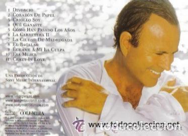 CDs de m&uacute;sica: CD - JULIO IGLESIAS - DIVORCIO - Foto 2