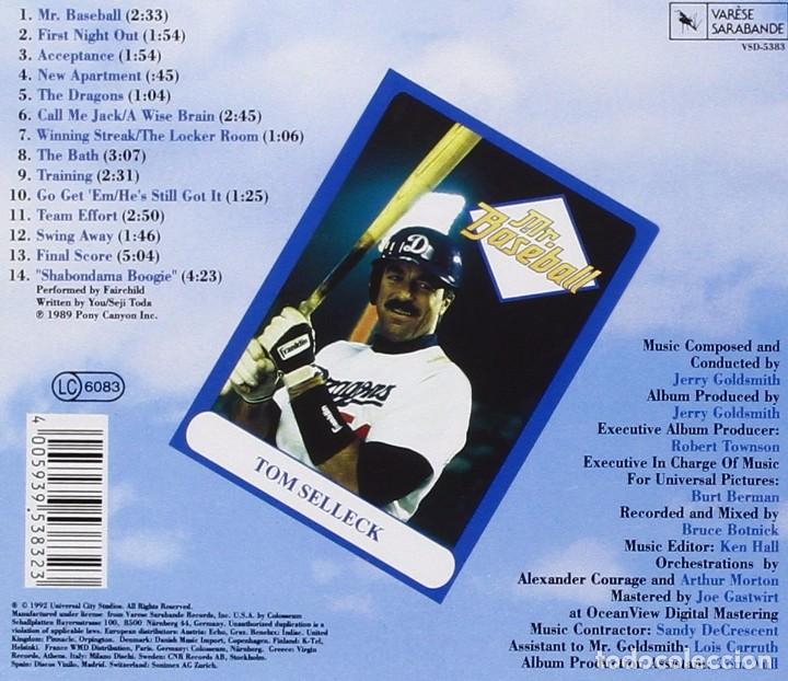 CDs de m&uacute;sica: Mr Baseball - Jerry Goldsmith - Foto 2