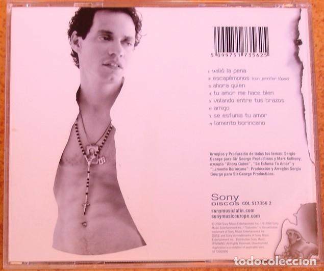 CDs de m&uacute;sica: MARC ANTHONY - VALI&Oacute; LA PENA (CD) 2004 - Foto 3