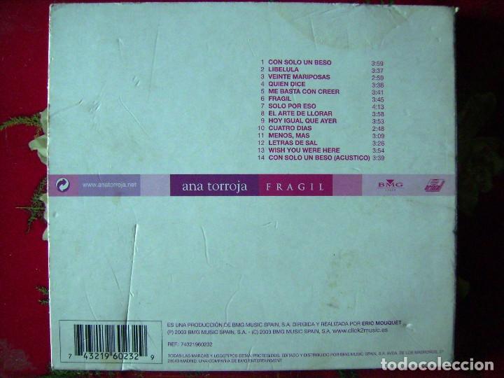 CDs de m&uacute;sica: ANA TORROJA.FRAGIL - Foto 2