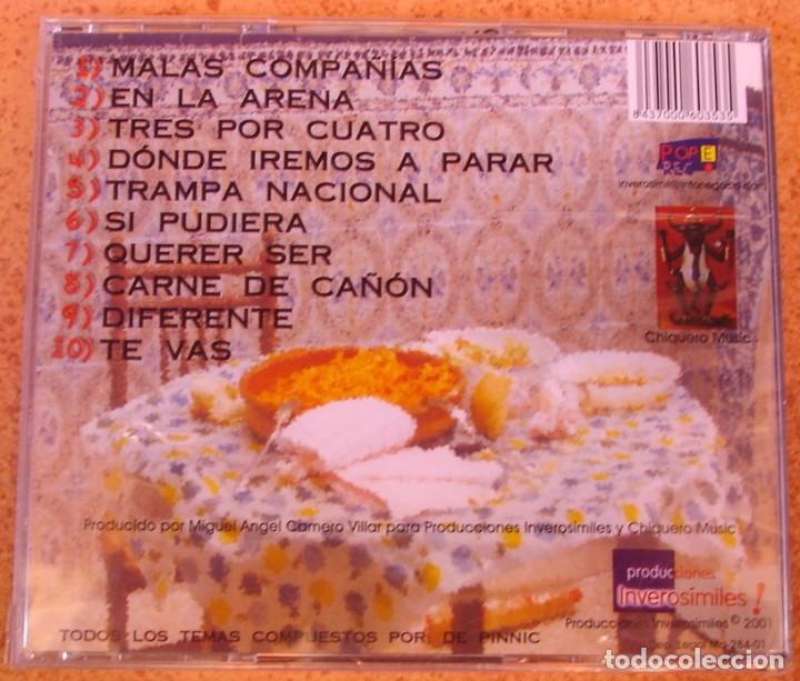 CDs de m&uacute;sica: DE PINNIC - MALAS COMPA&Ntilde;IAS (CD) 2001   PRECINTADO - Foto 2