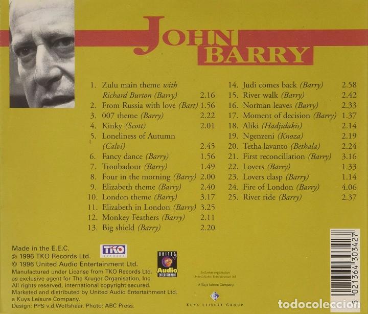 CDs de m&uacute;sica: John Barry - CD Recopilatorio - Foto 2