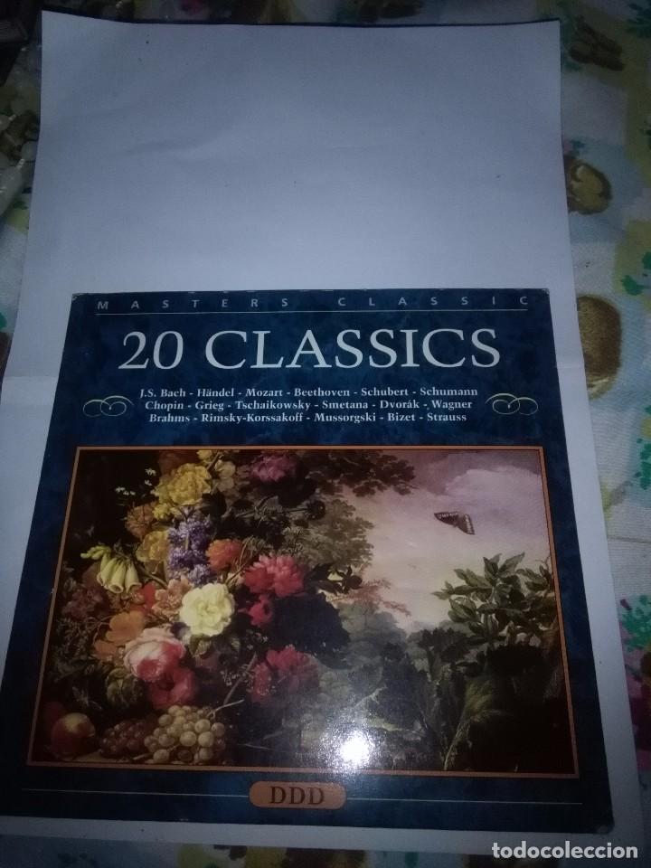 CDs de m&uacute;sica: 20 CLASSICS. J.S.BACH. HANDEL. BEETHOVEN. SCHBERT. SCHUMANN... B7CD - Foto 1