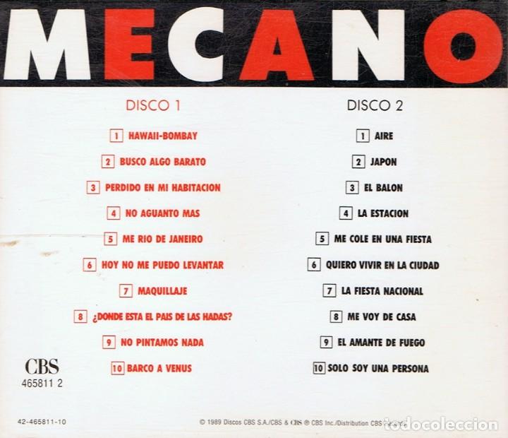 CDs de m&uacute;sica: CD MECANO 20 GRANDES CANCIONES ( 2 CD) - Foto 2