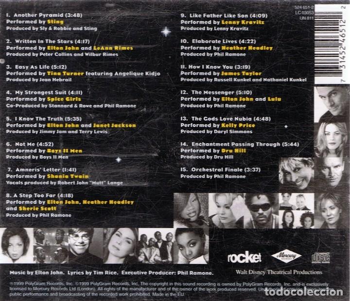 CDs de m&uacute;sica: CD ELTON JOHN AND TIM RICE&acute;S AIDA - Foto 2