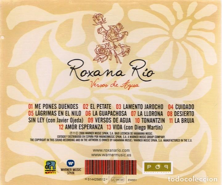 CDs de m&uacute;sica: CD ROXANA R&Iacute;O &uml;VERSOS DE AGUA&uml; - Foto 2