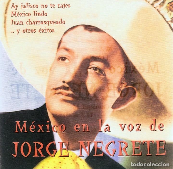CDs de m&uacute;sica: CD M&Eacute;XICO EN LA VOZ DE JORGE NEGRETE - Foto 1