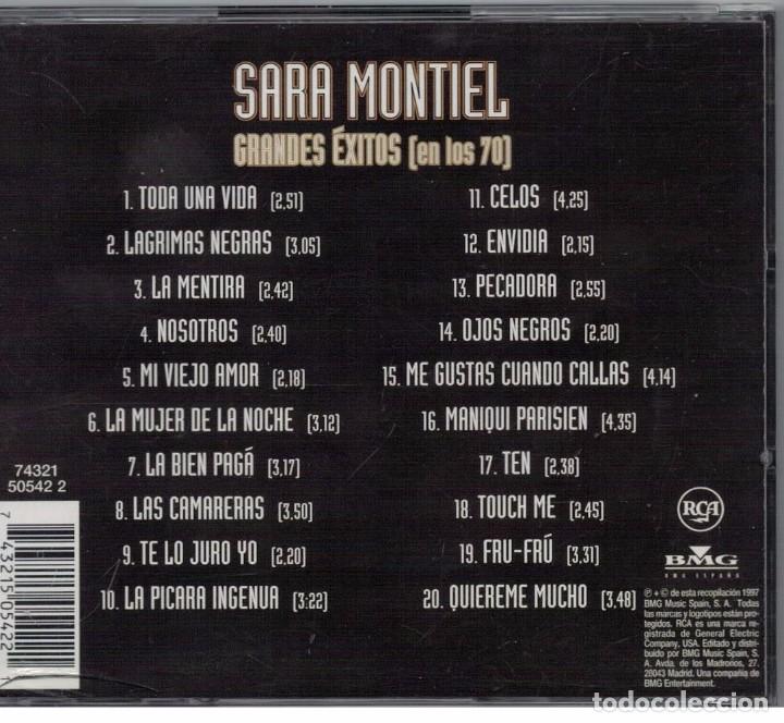 CDs de m&uacute;sica: SARA MONTIEL-CD GRANDES EXITOS EN LOS 70 - Foto 2