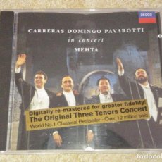 CDs de Música: CARRERAS - PLACIDO DOMINGO - PAVAROTTI IN CONCERT MEHTA 1990-ENGLAND CD. Lote 83670648
