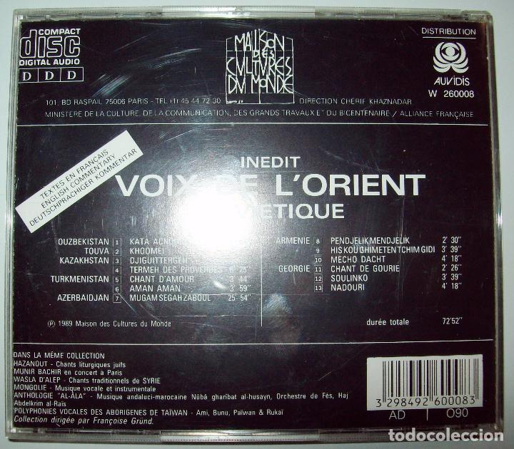 CDs de m&uacute;sica: VOIX DE LORIENT SOVIETIQUE / Inedit, 1989 - Foto 3