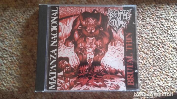 CDs de m&uacute;sica: Brutal thin , matanza nacional , cd 1996 - Foto 1