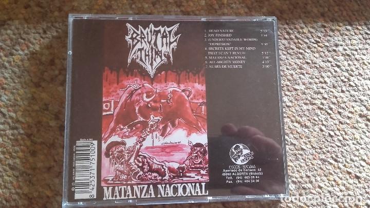 CDs de m&uacute;sica: Brutal thin , matanza nacional , cd 1996 - Foto 2