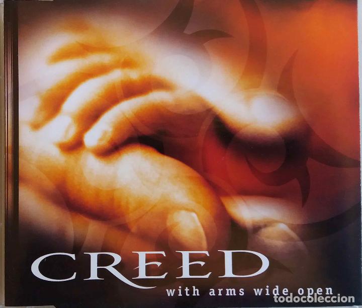 CDs de m&uacute;sica: CREED, WITH ARMS WIDE OPEN. ALBUM VERSION / STRINGS VERSION. CD SINGLE 2 TEMAS - Foto 1