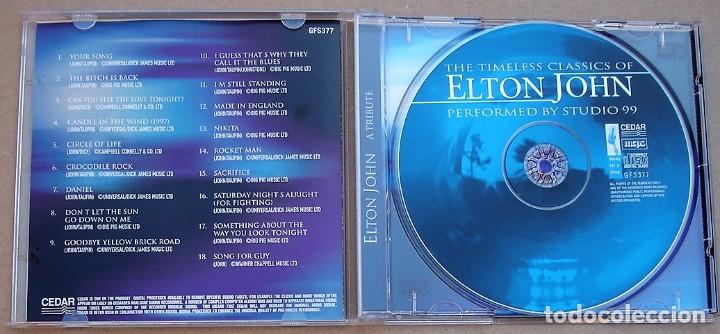 CDs de m&uacute;sica: ELTON JOHN - THE TIMELESS CLASSICS, PERFORMED BY STUDIO 99 (CD) - Foto 2