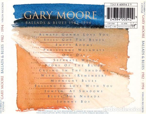 CDs de m&uacute;sica: Gary Moore / Ballads & Blues 1982 - 1994 - Foto 2