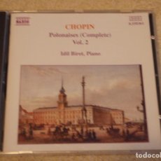 CDs de Música: CHOPIN ( POLONAISES(COMPLETE) VOL.2 ) IDIL BERET, PIANO 1992-GERMANY CD. Lote 84156204
