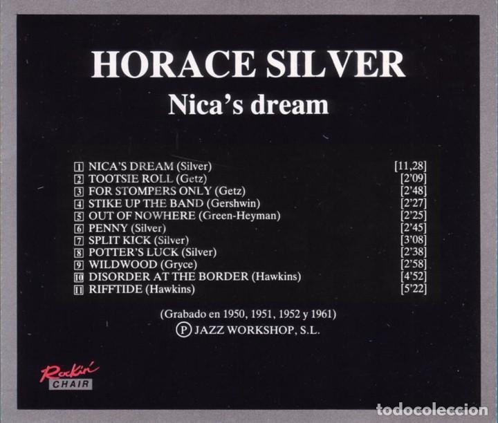 CDs de m&uacute;sica: HORACE SILVER. NICA&acute;S DREAM. CD - Foto 2