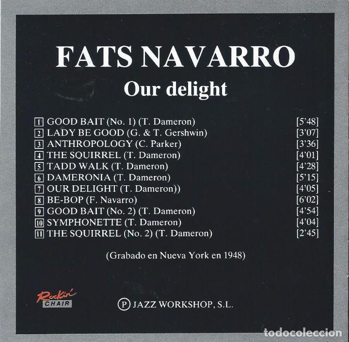 CDs de m&uacute;sica: FATS NAVARRO. OUR DELIGHT.CD - Foto 2
