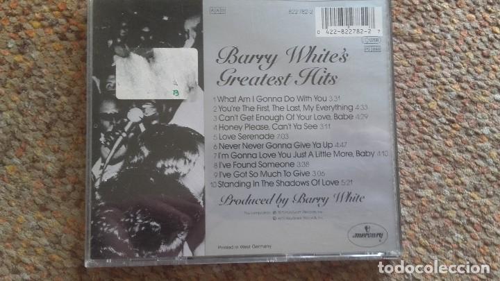 CDs de m&uacute;sica: Barry whites , greatest hits , cd  1990 germany - Foto 2