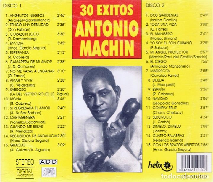 CDs de m&uacute;sica: CD ANTONIO MACHIN 30 GRANDES &Eacute;XITOS ( 2 CDS) - Foto 2