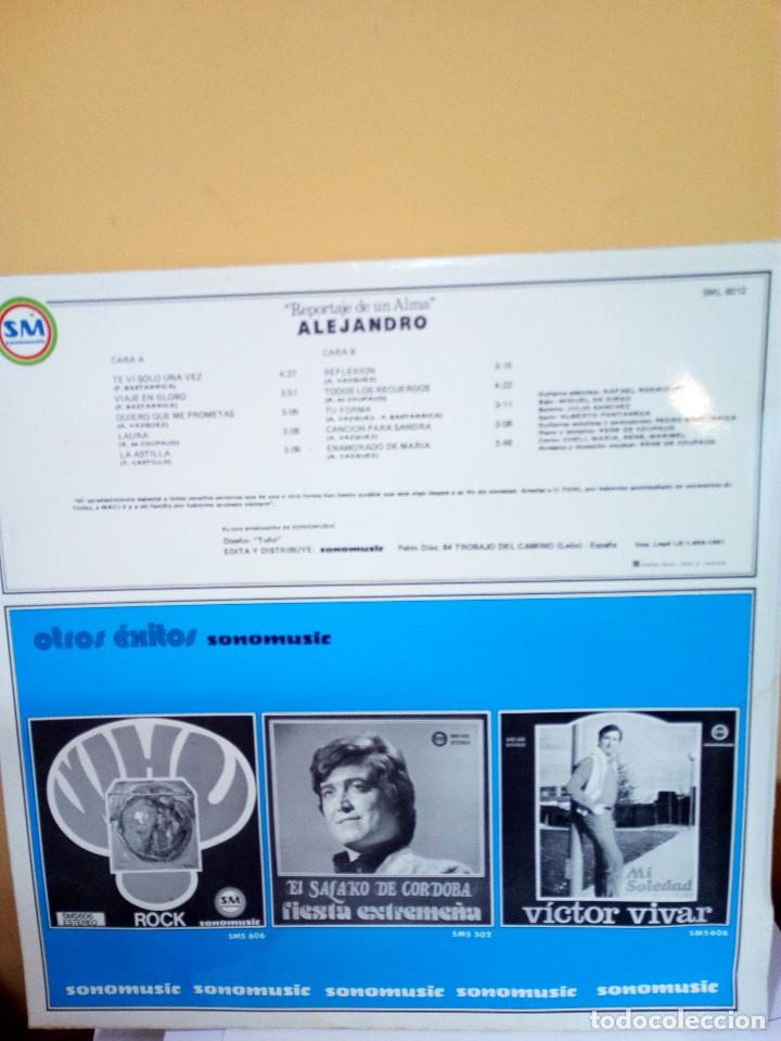 CDs de m&uacute;sica: ALEJANDRO REPORTAJE DE UN ALMA LP NUEVO - Foto 2