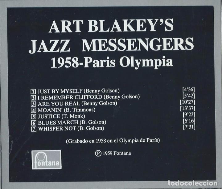 CDs de m&uacute;sica: ART BLAKEY. 1958 PARIS OLYMPIA. CD - Foto 2
