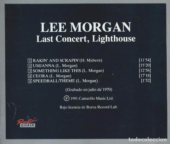 CDs de m&uacute;sica: LEE MORGAN. LAST CONCERT. LIGHTHOUSE. CD - Foto 2